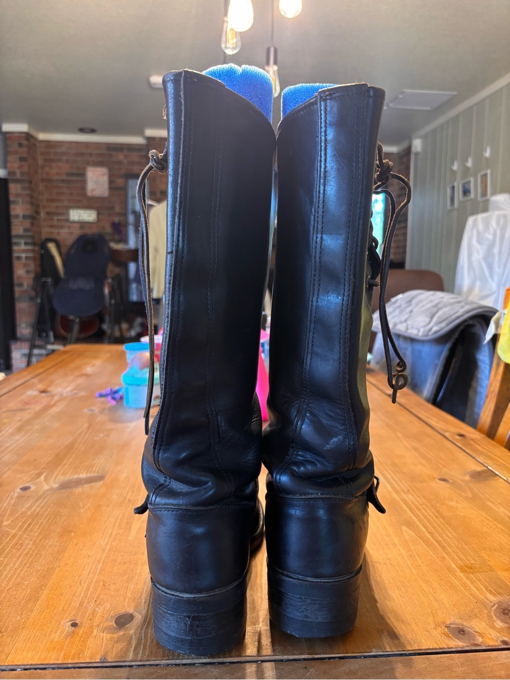 Vintage Chippewa 20242 mens Easy Rider leather biker boots USA black 8.5 - Picture 3 of 10